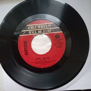 SANTANA EVIL WAYS 45 rpm Vinyl Record 1969 Columbia Hall of Fame B-Side: Jingo